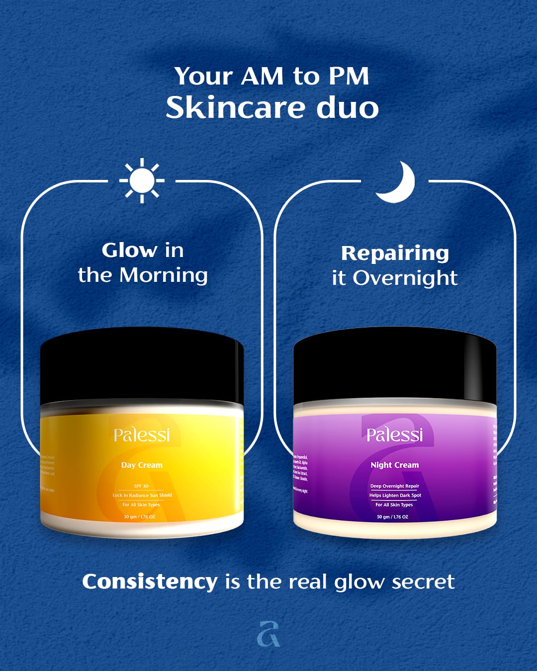 Palessi Night Cream for Glowing Skin (50gm)