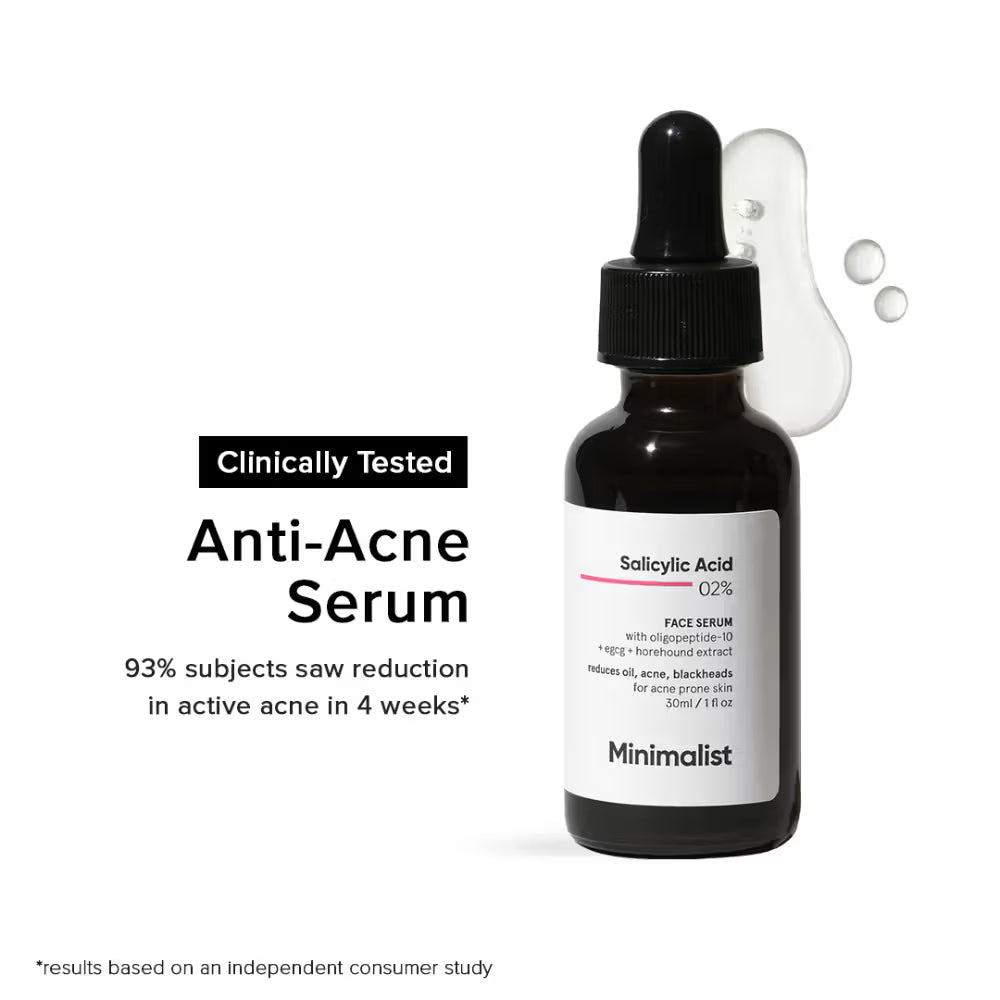 Minimalist 2% Salicylic Acid Face Serum For Blackheads & Whiteheads (30ml)
