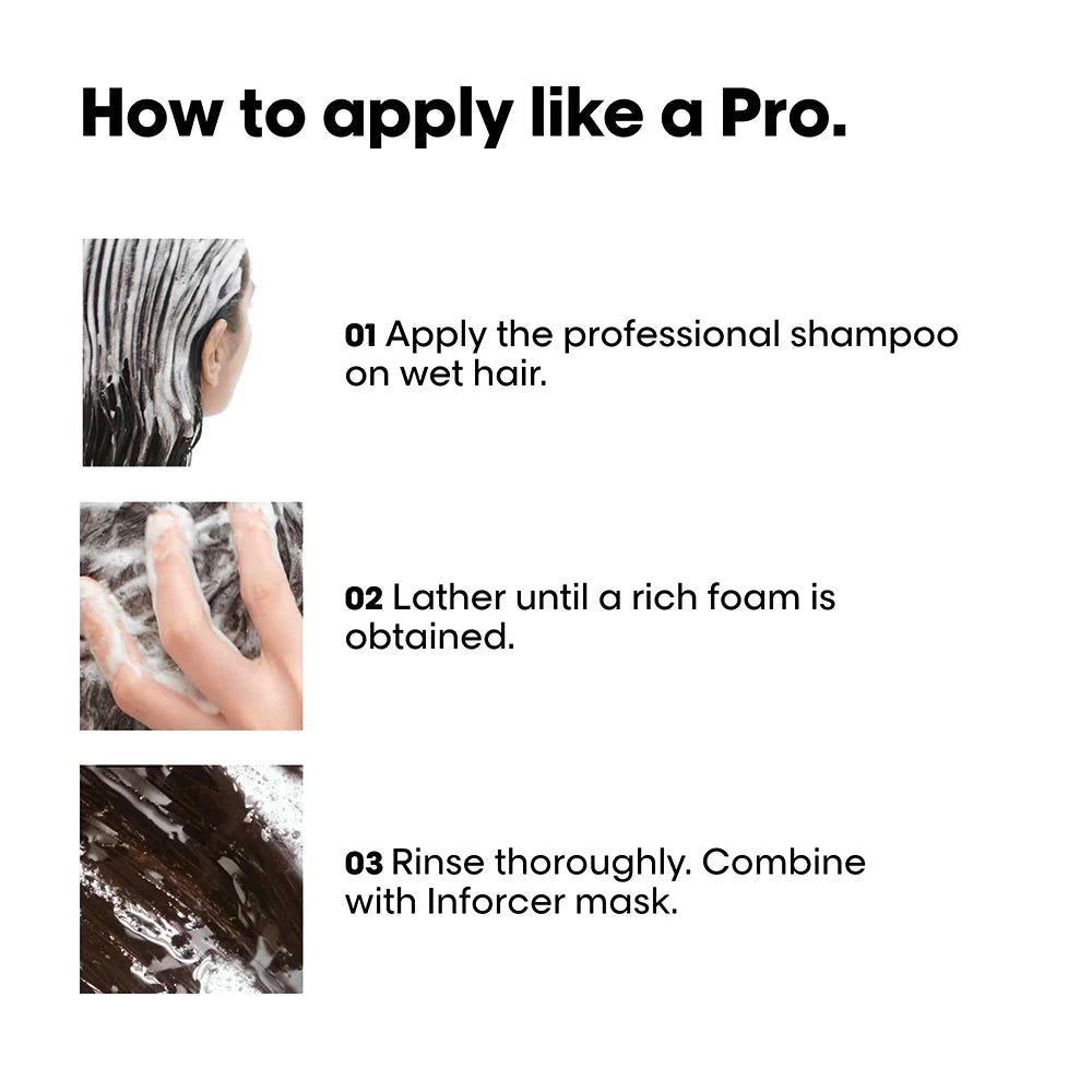 L'OREAL PROFESSIONNEL Inforcer Shampoo for Reduced Hair Breakage With Biotin & Vitamin B6(1500 ml)