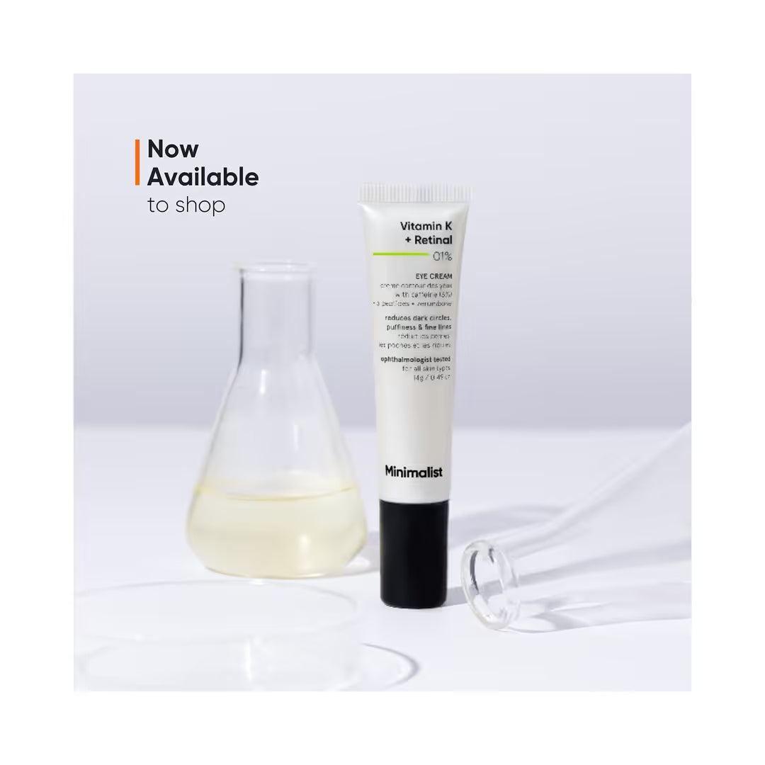 Minimalist Vitamin K + Retinal 01% Under Eye Cream (14 gm)