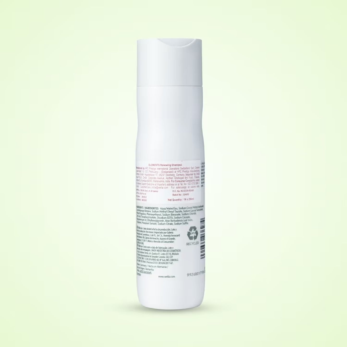 Wella Professionals Elements Renewing Sulphate Free Shampoo For Frizz-Free Hair (250ml)