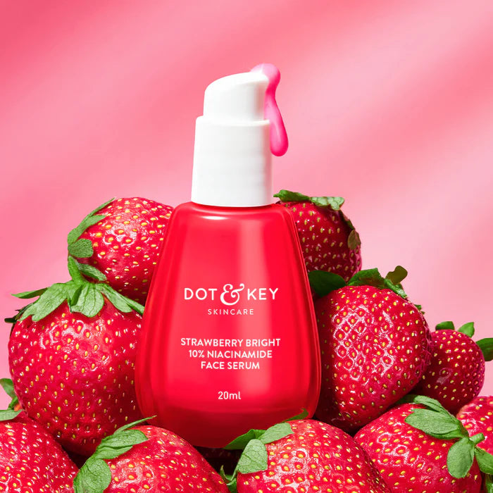 Dot & Key Strawberry Bright 10% Niacinamide Face Serum, Brightens & Smoothes Skin, All Skin Types