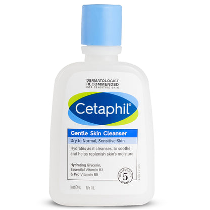 Cetaphil Gentle Skin Cleanser 125 ML | Dermat recommended