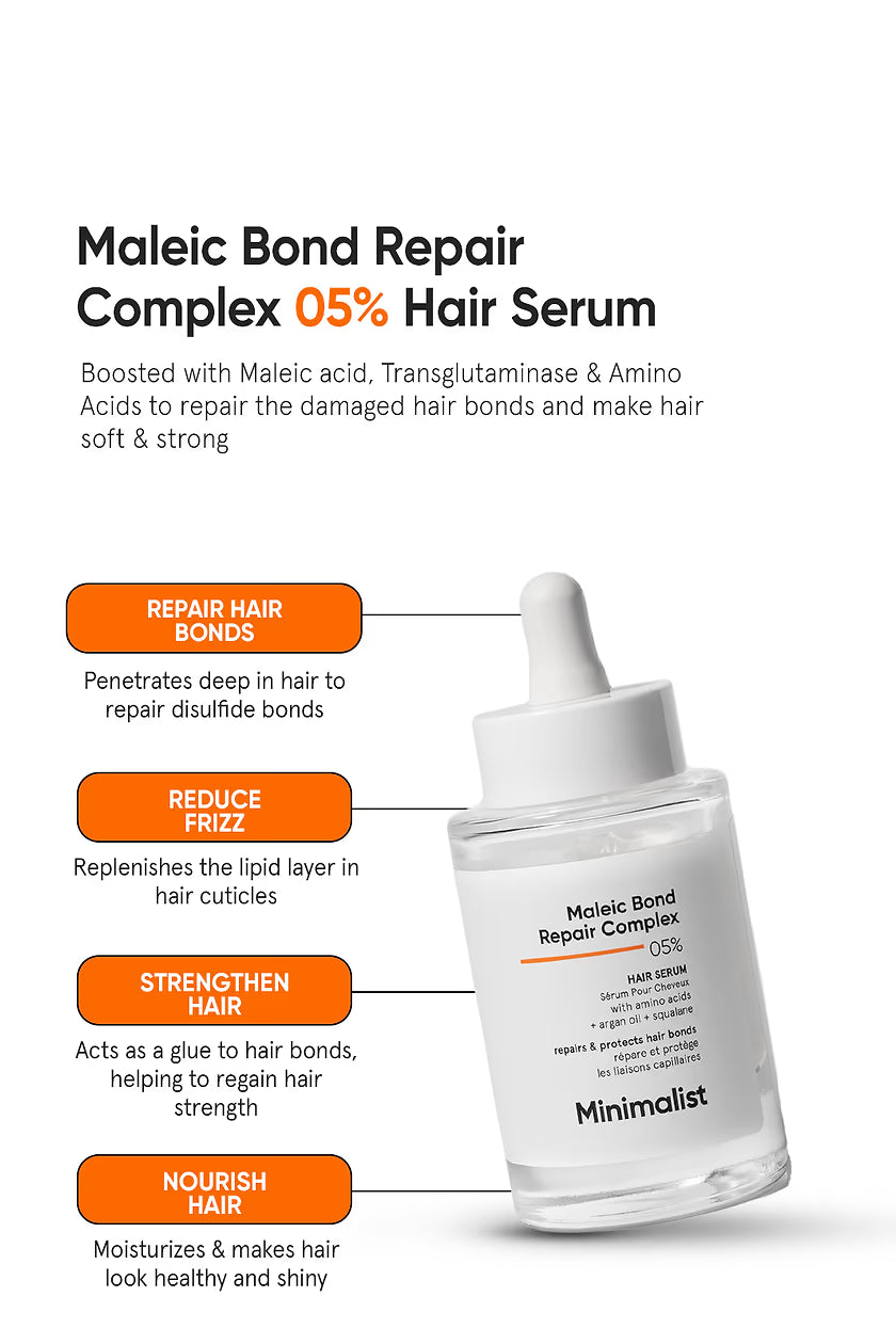 Minimalist Maleic Bond Repair Complex 5% Hair Serum (50ml)