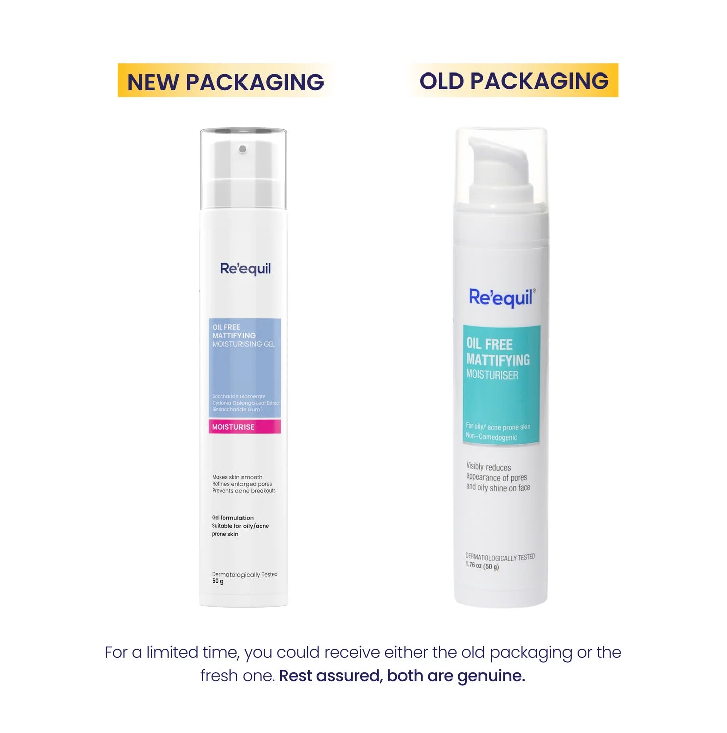 Re'equil Oil Free Mattifying Moisturising Gel