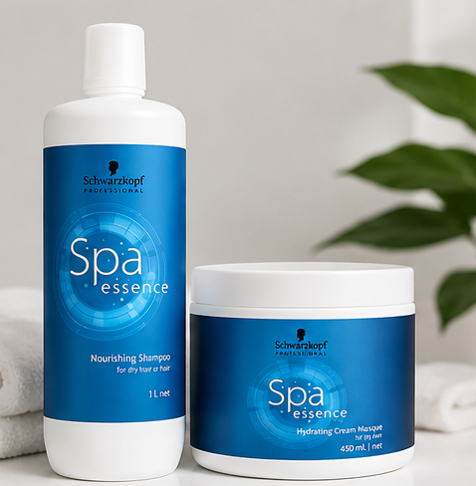 Schwarzkopf Professional SPA Essence Nourishing Shampoo (1000ml) & Hydrating Cream Masque (450ml)