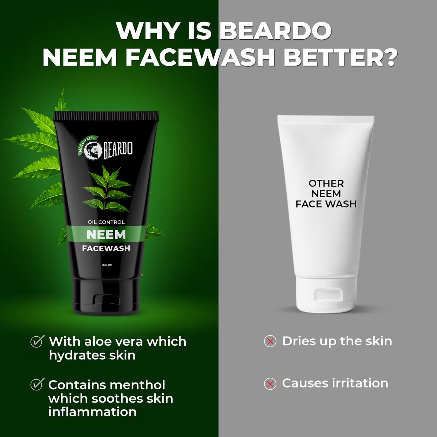 Beardo Neem Facewash for Men(100ml)