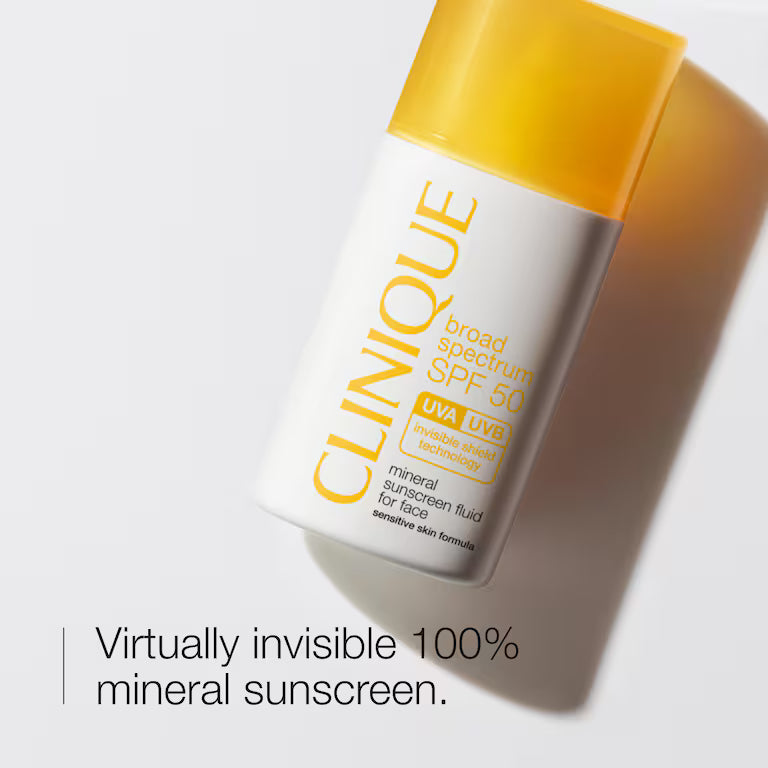 Clinique SPF 50 UVA/UVB Mineral Sunscreen Fluid For Face (30ml)