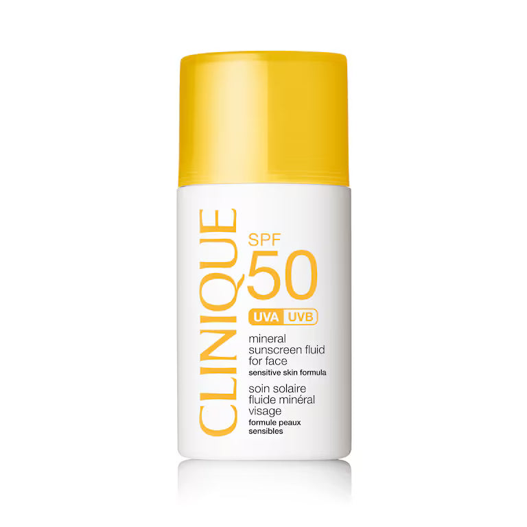 Clinique SPF 50 UVA/UVB Mineral Sunscreen Fluid For Face (30ml)
