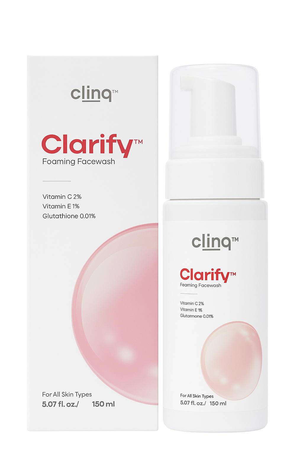 Clinq Clarify Foaming Facewash (150ml).