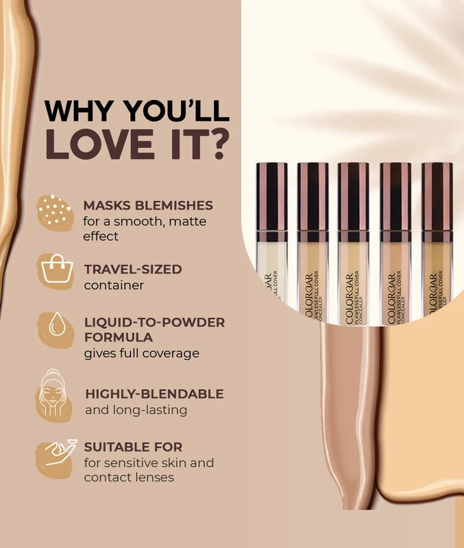 Colorbar Flawless Full cover concealer(6ml)