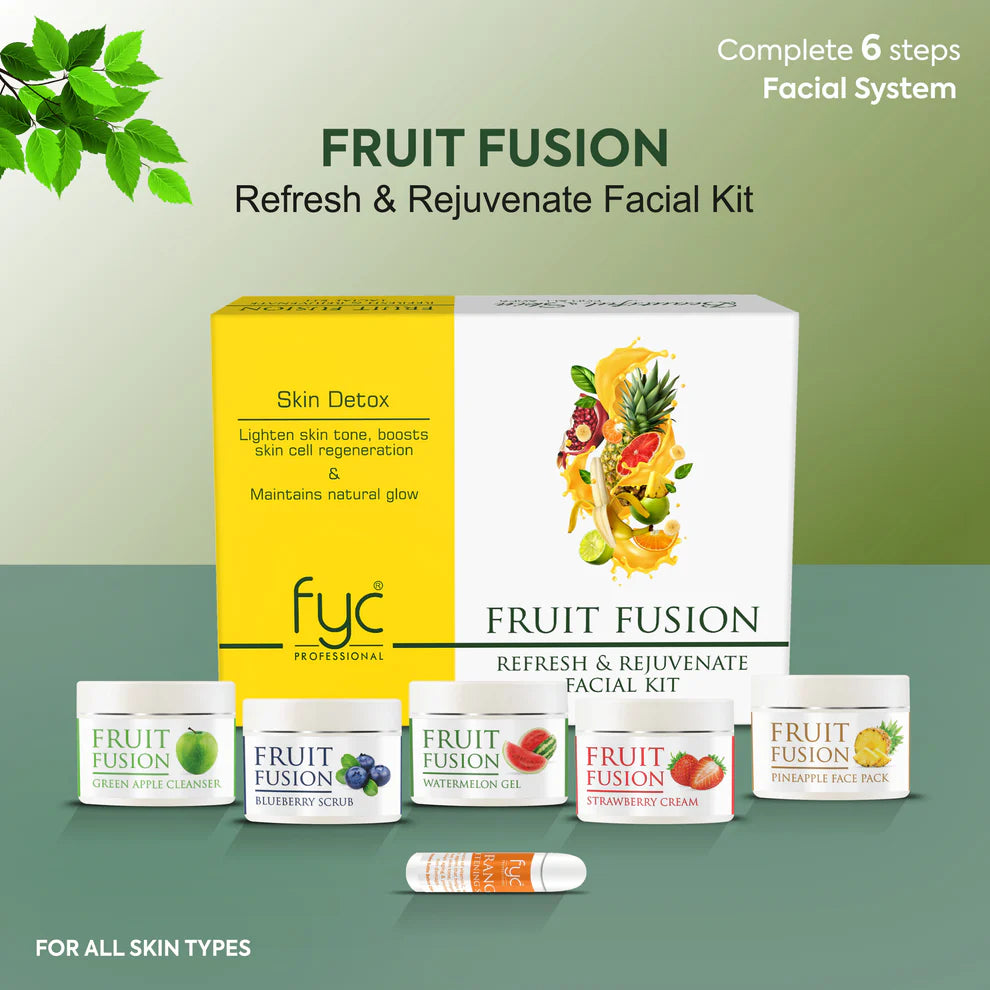FYC PROFESSIONAL De-Tan Pouch Facial Kit - Sun Protection AHA & Enzymes Facial Kit