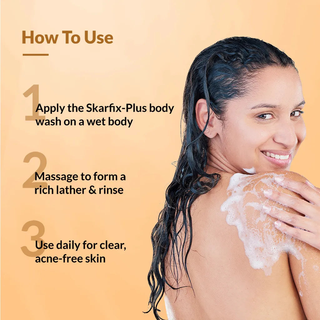 Fixderma Skarfix Plus Brightening Body Wash with 4% Actives with Kojic Acid and Niacinamide (60ml)