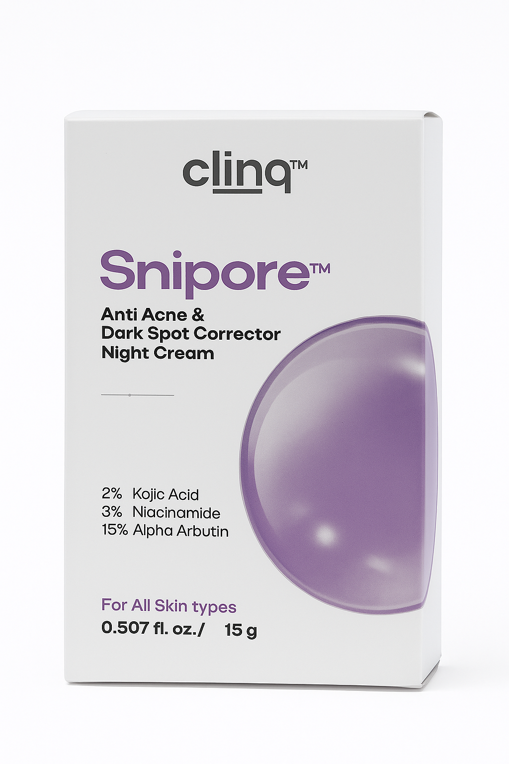 Clinq™ Snipore – Anti Acne & Dark Spot Corrector Night Cream (15g)