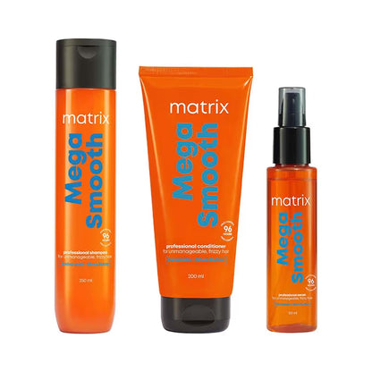 Matrix Mega Smooth Shampoo, Conditioner & Serum Combo