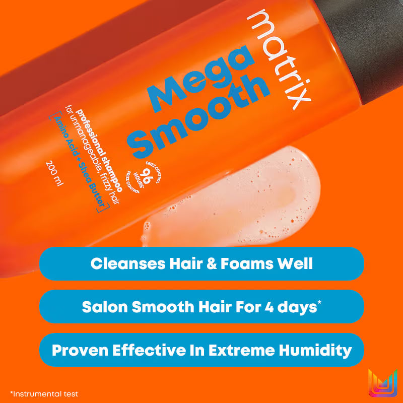 Matrix Mega Smooth Shampoo, Conditioner & Serum Combo