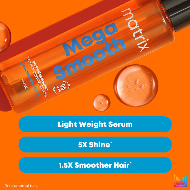 Matrix Mega Smooth Shampoo, Conditioner & Serum Combo