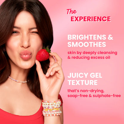 Dot & Key Strawberry Bright Niacinamide Gel Face Wash (100ml)
