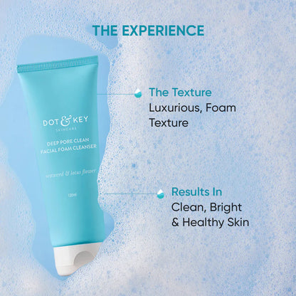 Dot & Key Deep Pore Clean Foaming Face Wash (100ml)