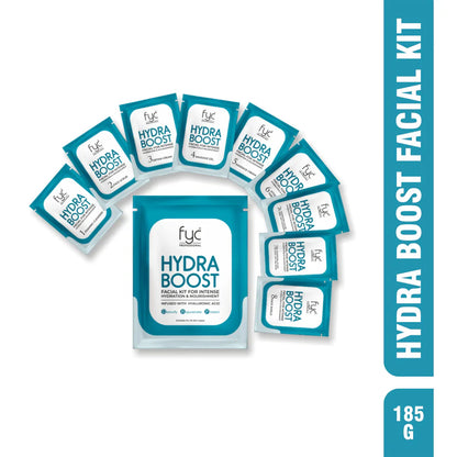 FYC PROFESSIONAL  HydraBoost Facial Kit Pouch 185g - 8 Step Facial Kit