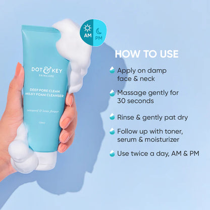 Dot & Key Deep Pore Clean Foaming Face Wash (100ml)