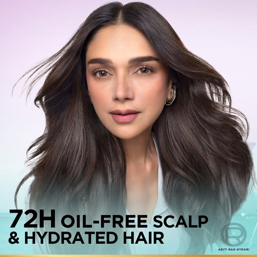 L’Oréal Paris Hyaluron Pure 72H Purifying Shampoo, For Oily Scalp & Dry Hair With Salicylic And Hyaluronic Acid