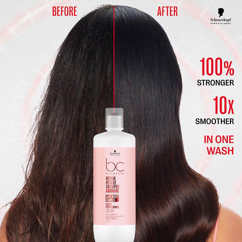 Schwarzkopf Professional Bonacure Repair Rescue Shampoo with Arginine( 1000ml )