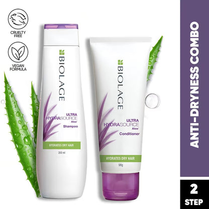 Biolage HydraSource Plus Aloe Shampoo (200ml) & Conditioner (98g) Combo