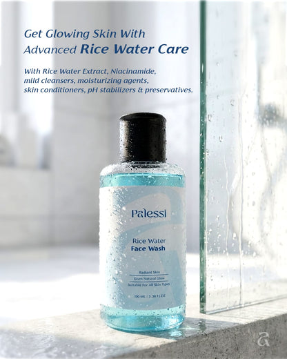 Palessi Rice Water Face Wash With Rice Water & Niacinamide For Radient Skin (100ml)