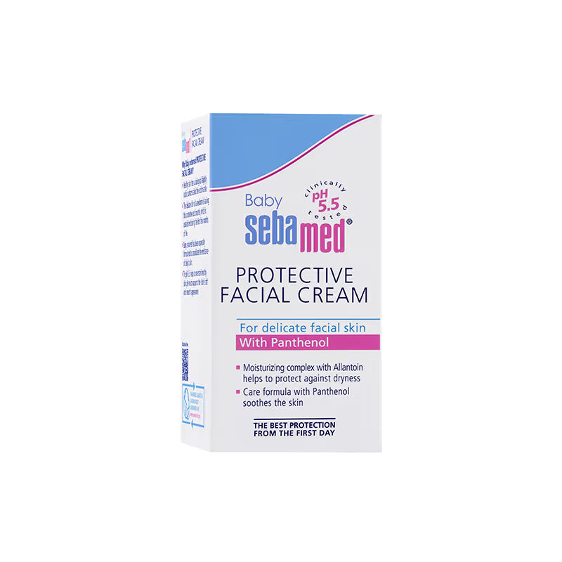 Sebamed Baby Protective Facial Cream, pH 5.5, Baby Face Cream, Ideal For Salivary Rashes (50ml)
