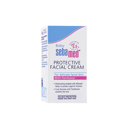 Sebamed Baby Protective Facial Cream, pH 5.5, Baby Face Cream, Ideal For Salivary Rashes (50ml)