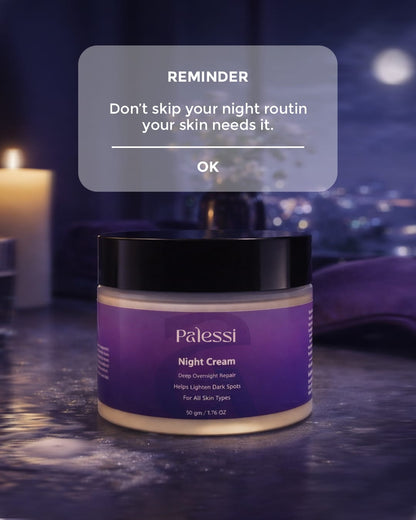 Palessi Night Cream for Glowing Skin (50gm)