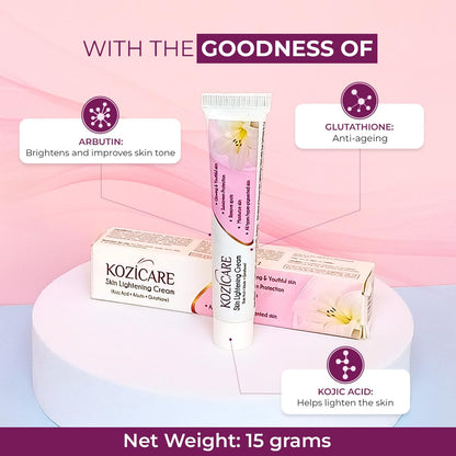 Kozicare Skin Lightening Non-Sticky Cream (15gm)