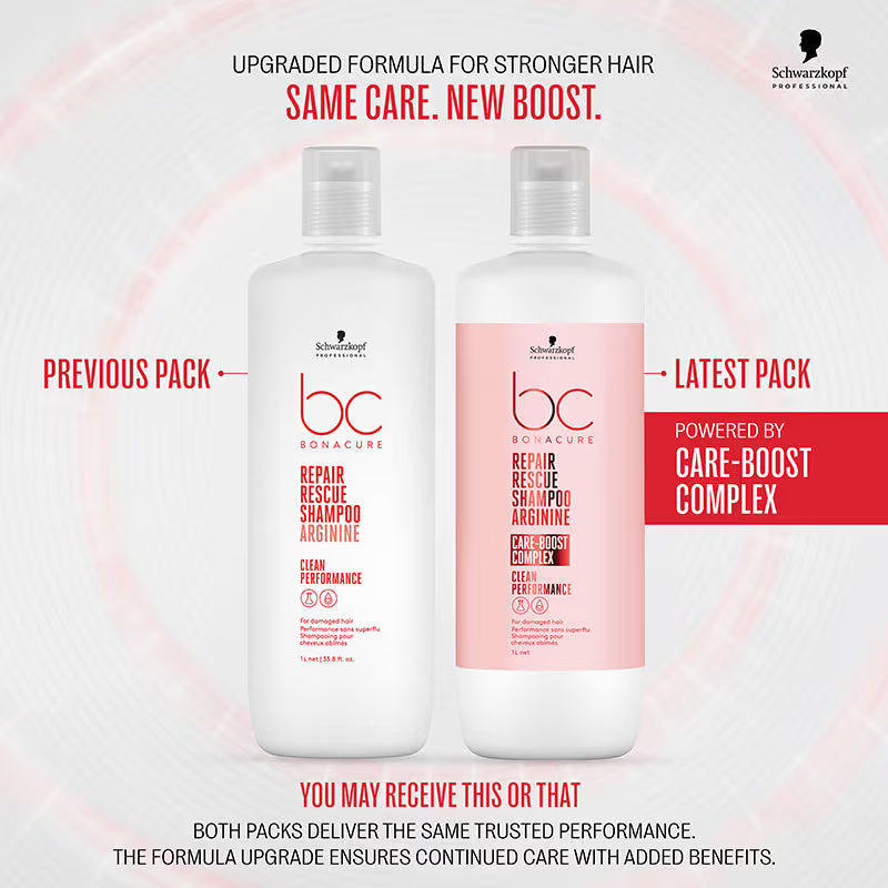 Schwarzkopf Professional Bonacure Repair Rescue Shampoo with Arginine( 1000ml )