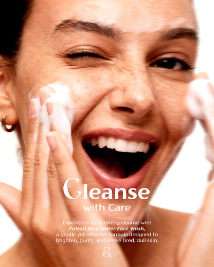 Palessi Rice Water Face Wash With Rice Water & Niacinamide For Radient Skin (100ml)