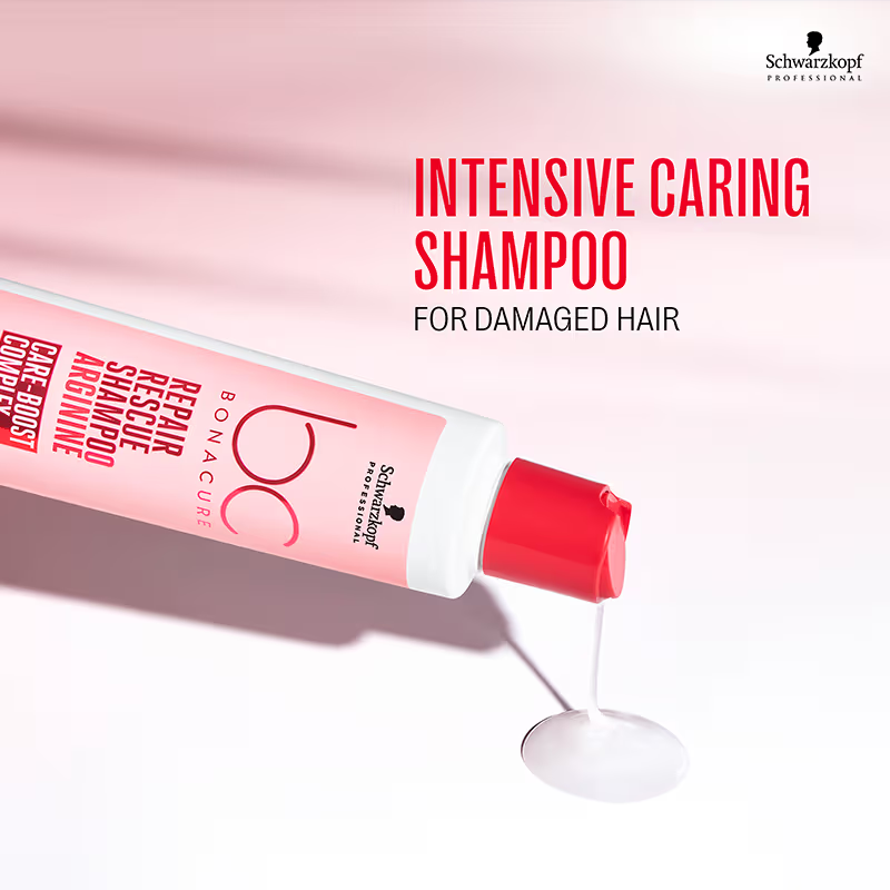 Schwarzkopf Professional Bonacure Repair Rescue Shampoo with Arginine (250 ml) & Treatment Mask (200ml) Combo