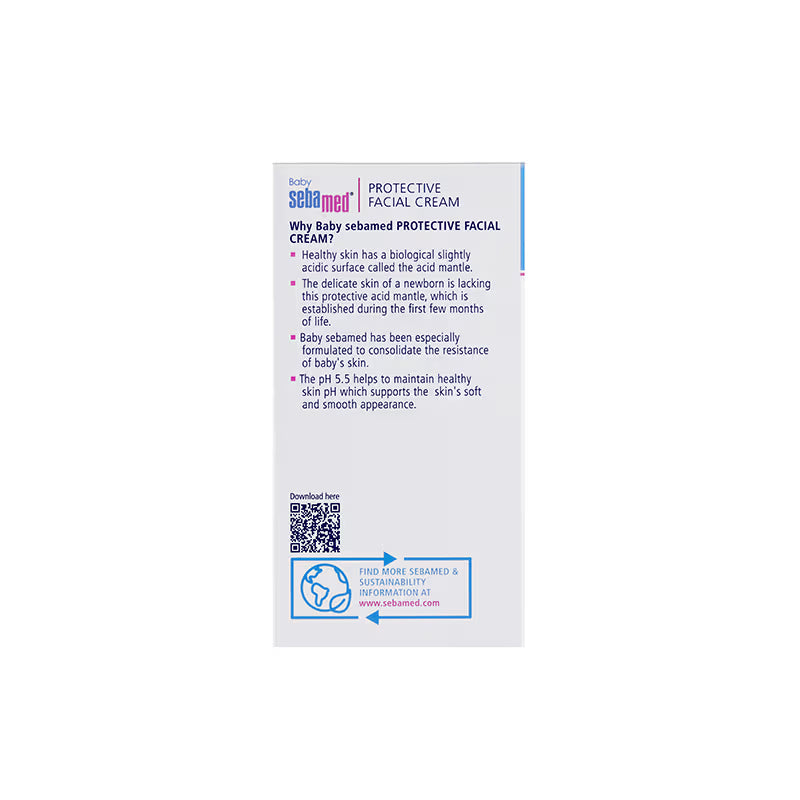 Sebamed Baby Protective Facial Cream, pH 5.5, Baby Face Cream, Ideal For Salivary Rashes (50ml)