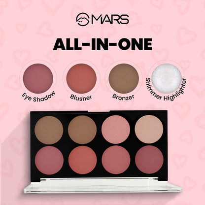 MARS Fantasy Highlighter Blusher & Bronzer Face Palette