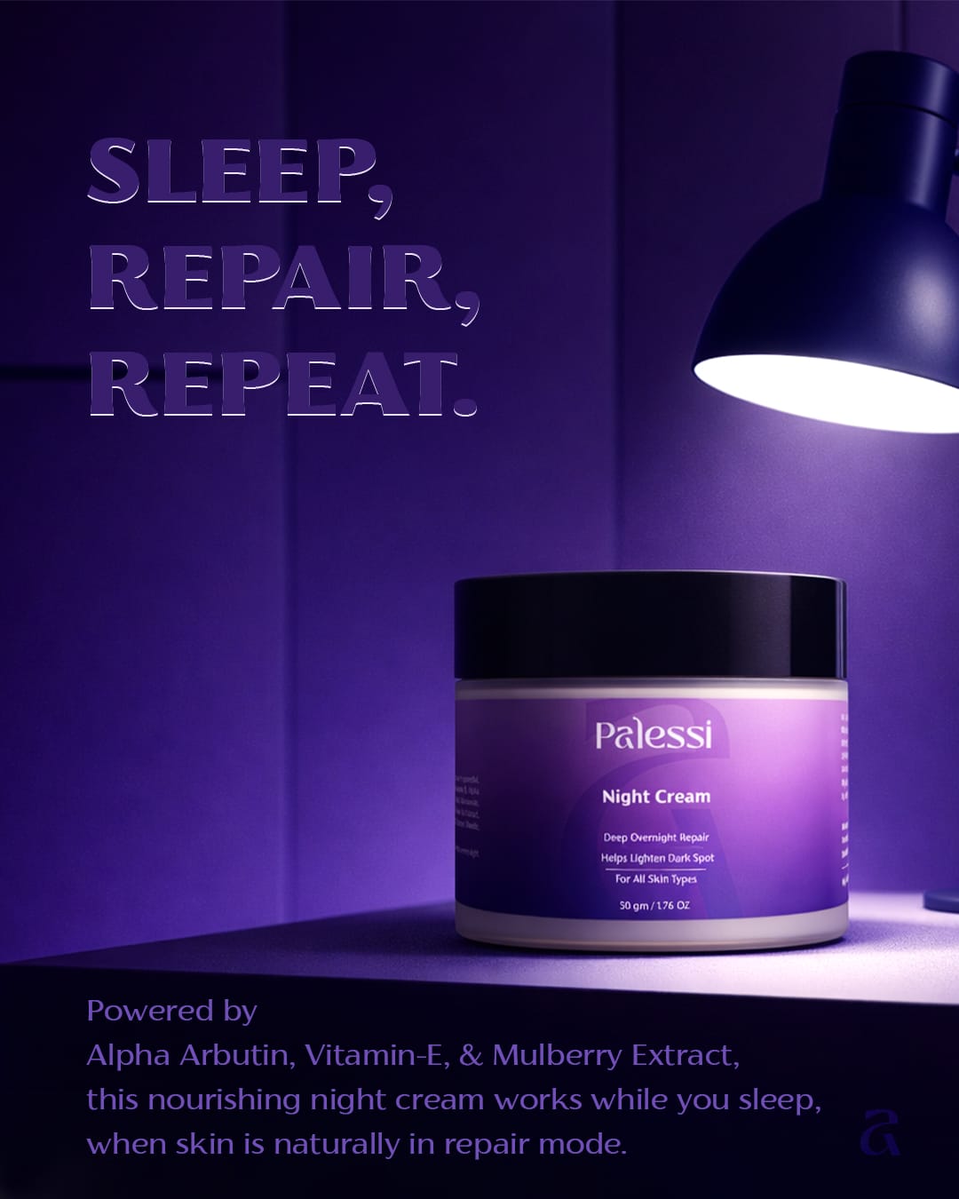 Palessi Night Cream for Glowing Skin (50gm)