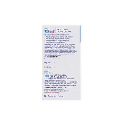 Sebamed Baby Protective Facial Cream, pH 5.5, Baby Face Cream, Ideal For Salivary Rashes (50ml)