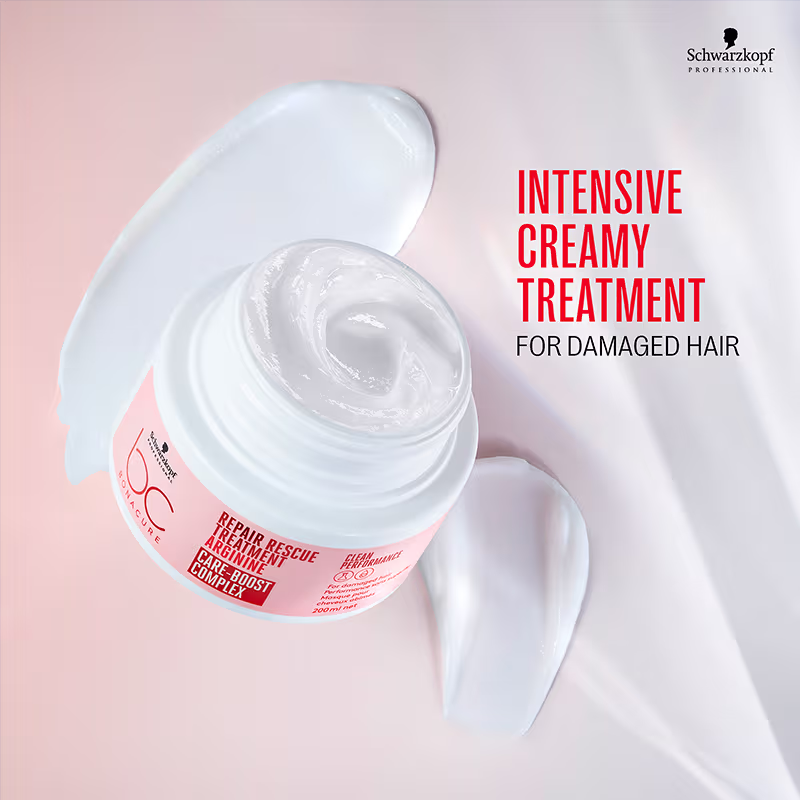 Schwarzkopf Professional Bonacure Repair Rescue Shampoo with Arginine (250 ml) & Treatment Mask (200ml) Combo