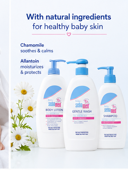 Sebamed Baby Shampoo (500 ml) + Baby Gentle Wash (400 ml) + Baby Body Lotion (400 ml)