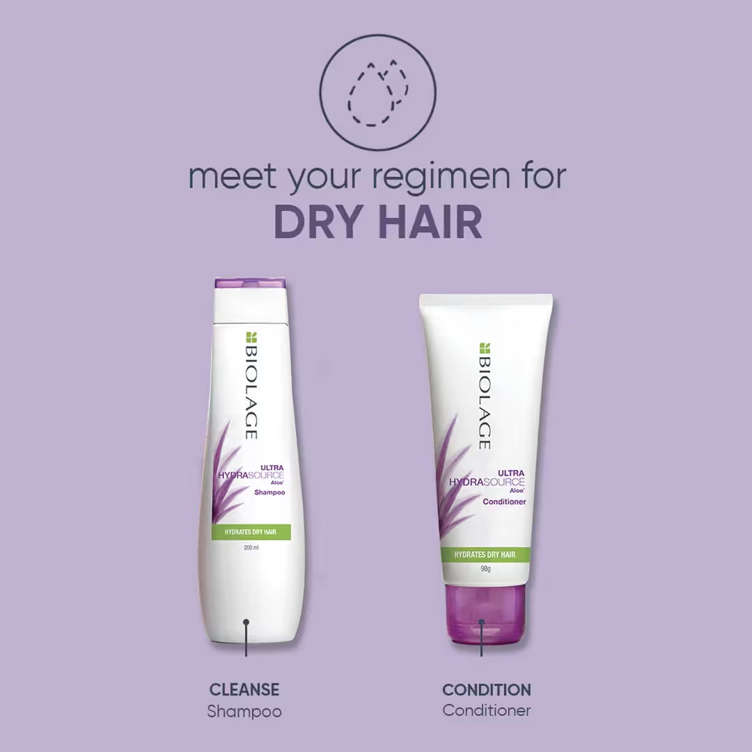 Biolage HydraSource Plus Aloe Shampoo (200ml) & Conditioner (98g) Combo