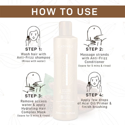 Cadiveu Brasil Cacau Anti Frizz Shampoo sulfate free (300ml)