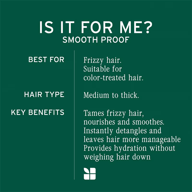BIOLAGE Smooth Proof Anti-Frizz Shampoo with Camellia oil and Glycerin for 72HR Frizz Control (200ml)