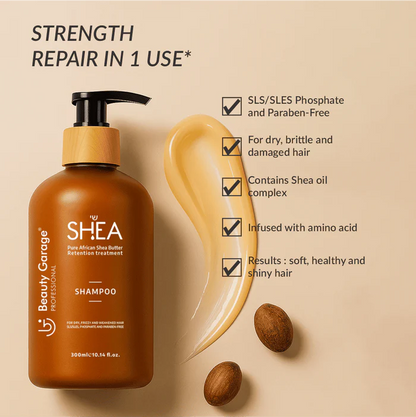 Beauty Garage Shea Retention Shampoo + Conditioner Combo