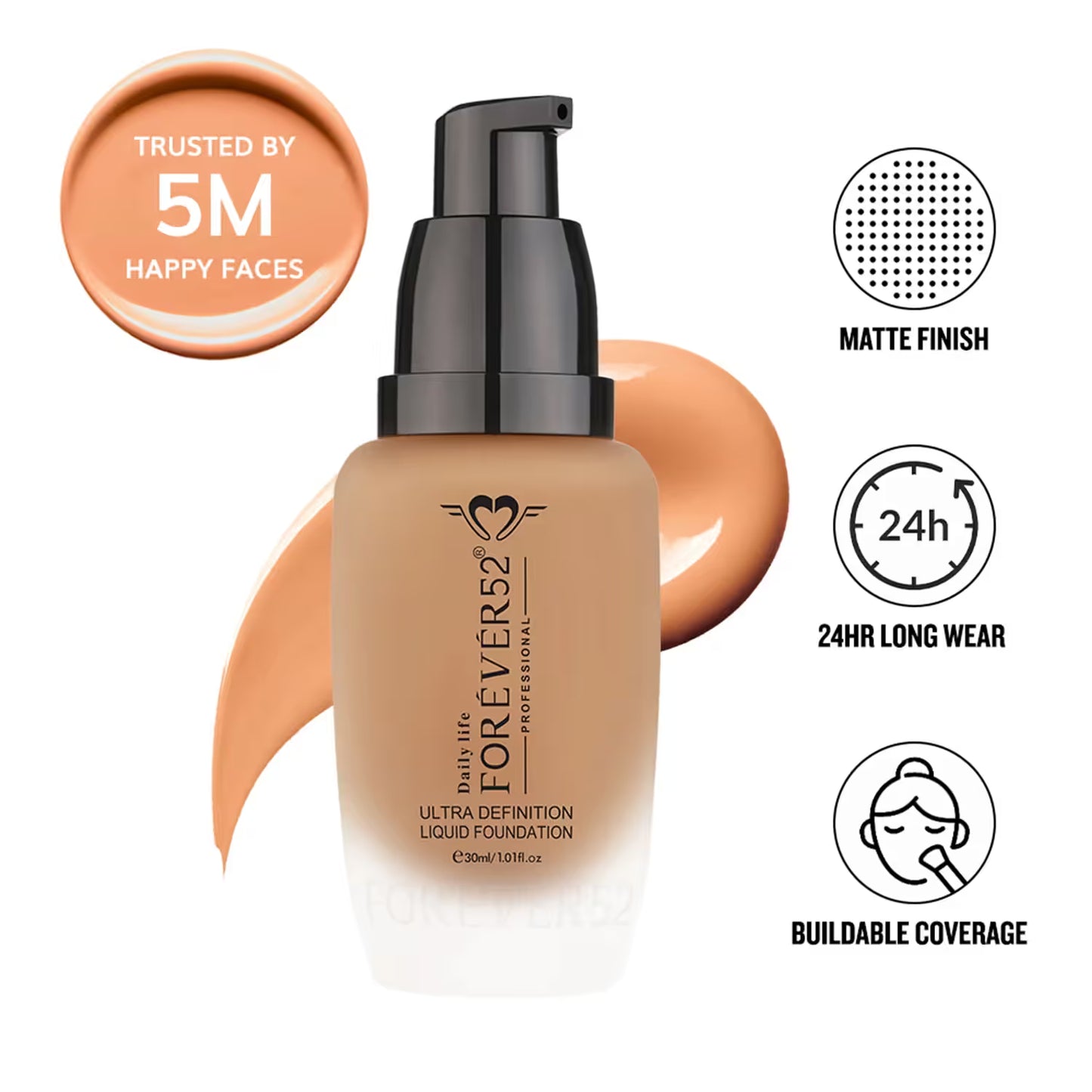 Daily Life Forever52 Ultra Definition Liquid Foundation - FLF014 Honey (30ml)