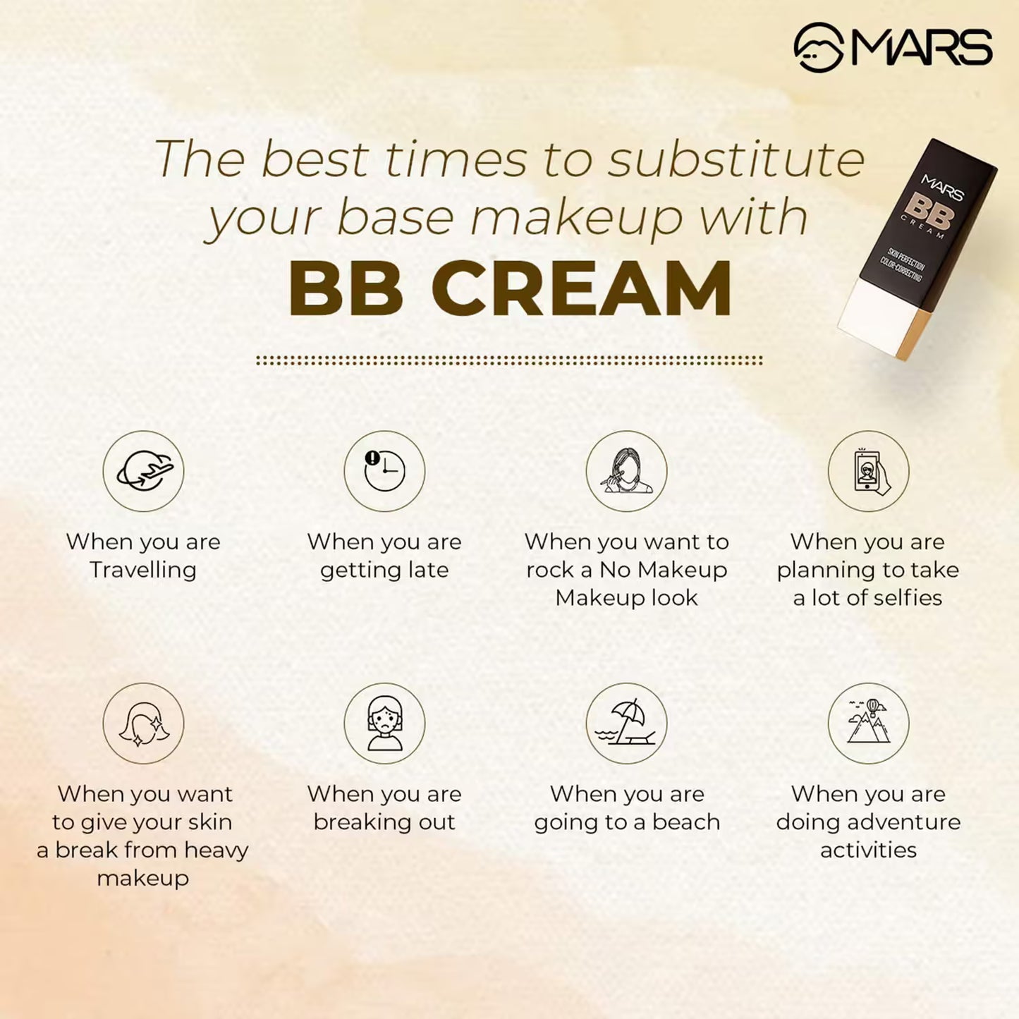 MARS Lightweight BB Cream Foundation  (30g)