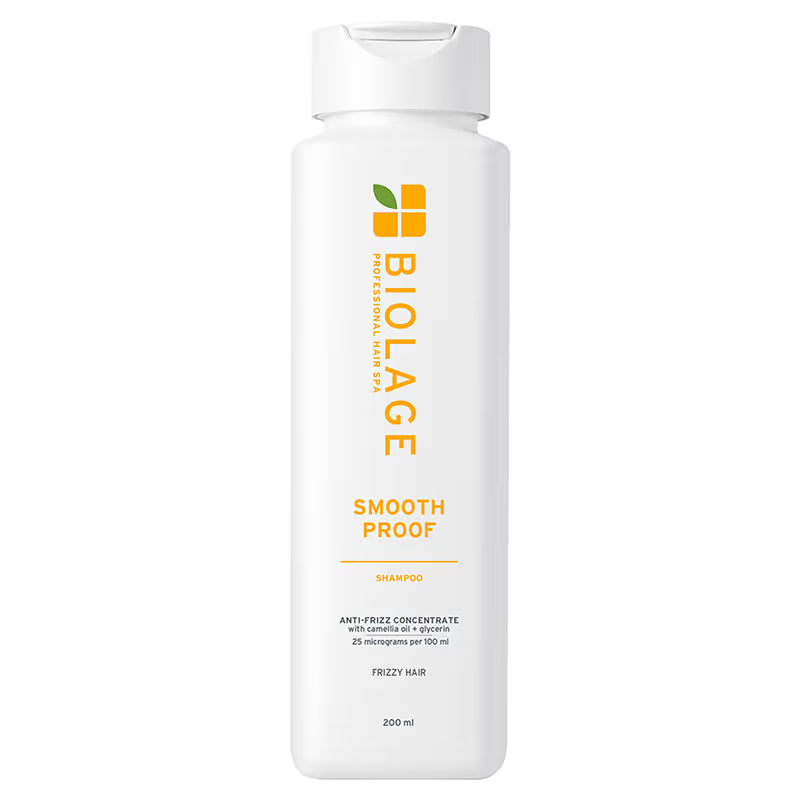 BIOLAGE Smooth Proof Anti-Frizz Shampoo with Camellia oil and Glycerin for 72HR Frizz Control (200ml)