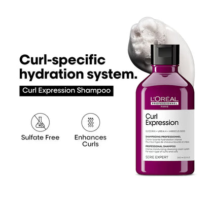 L'Oréal Professionnel Curl Expression Sulfate-Free Shampoo for Intense moisturizing & hydration (300ml)